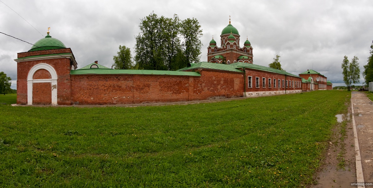 2009 Спасо-Бородинский монастырь, Бородинское поле Россия панорама фишай рыбий глаз fisheye