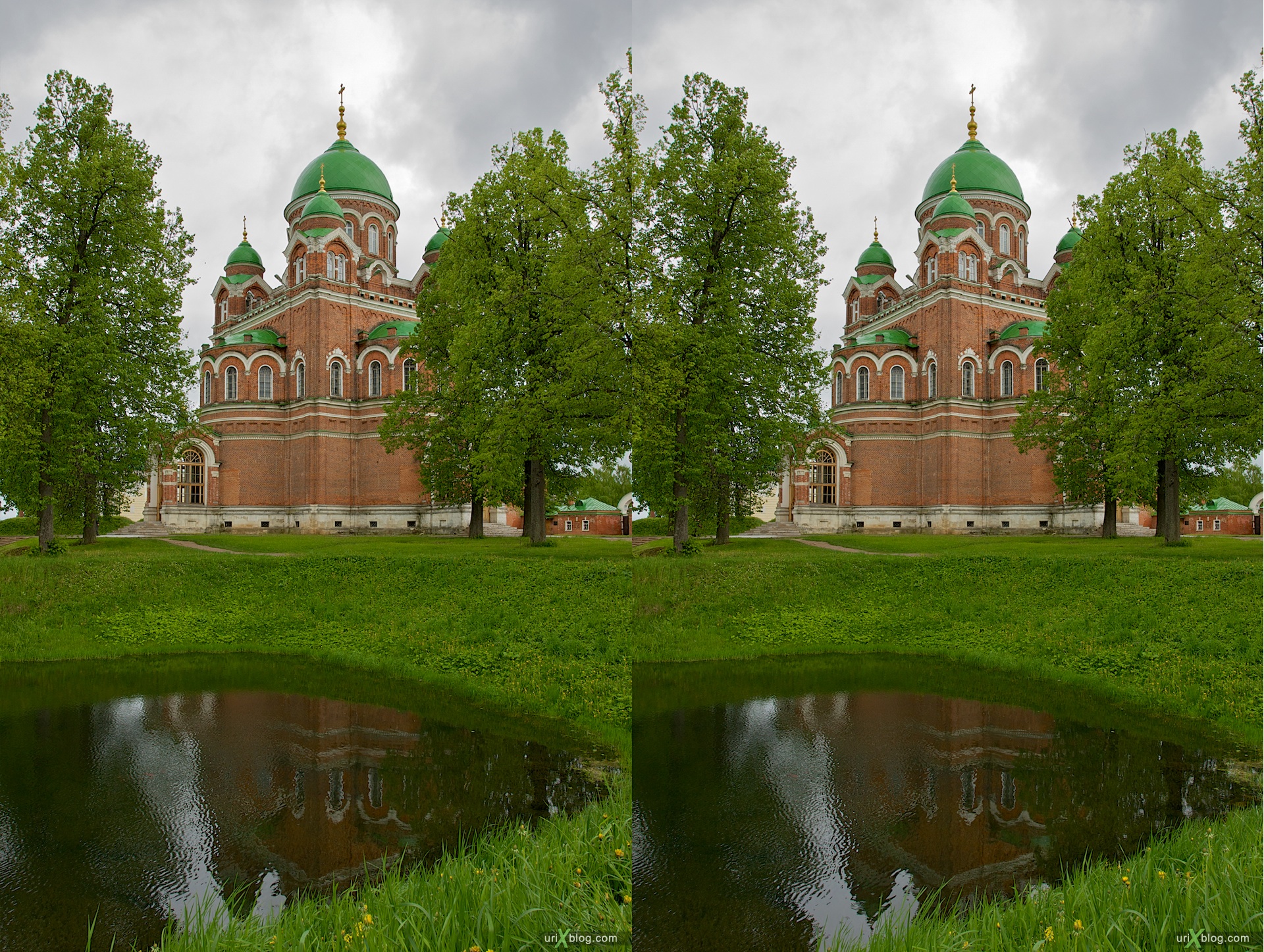 2009 Бородинское поле Спасо-Бородинский монастырь 3D, stereo, cross-eyed, стерео, стереопара