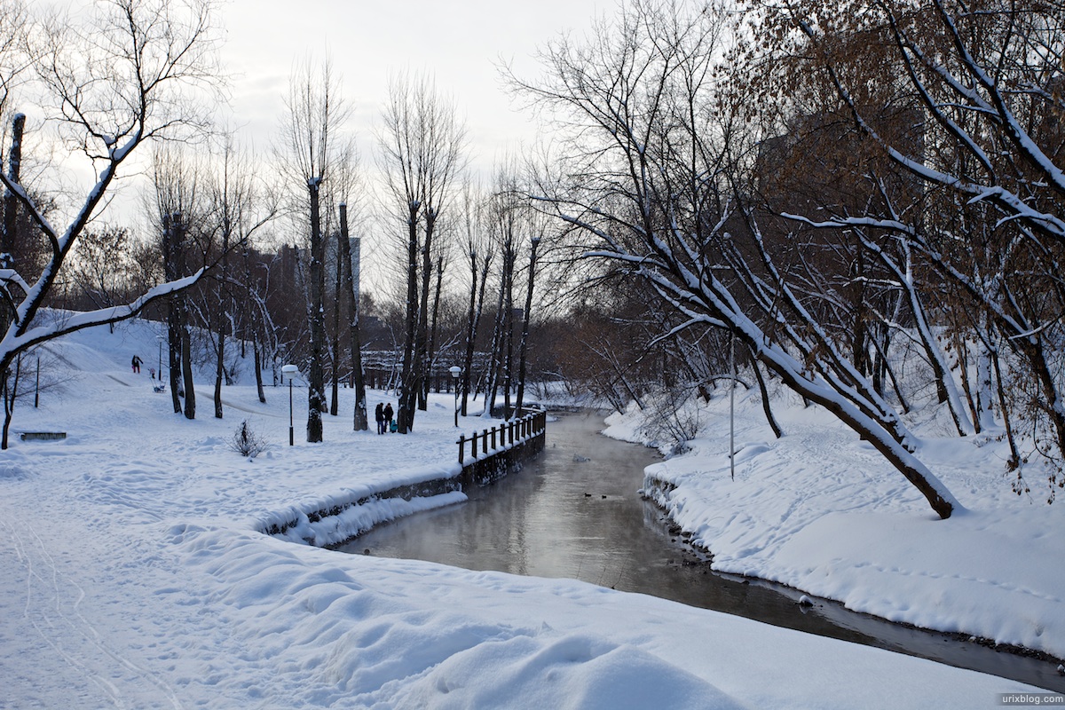 2010 Отрадное зима снег река парк Москва