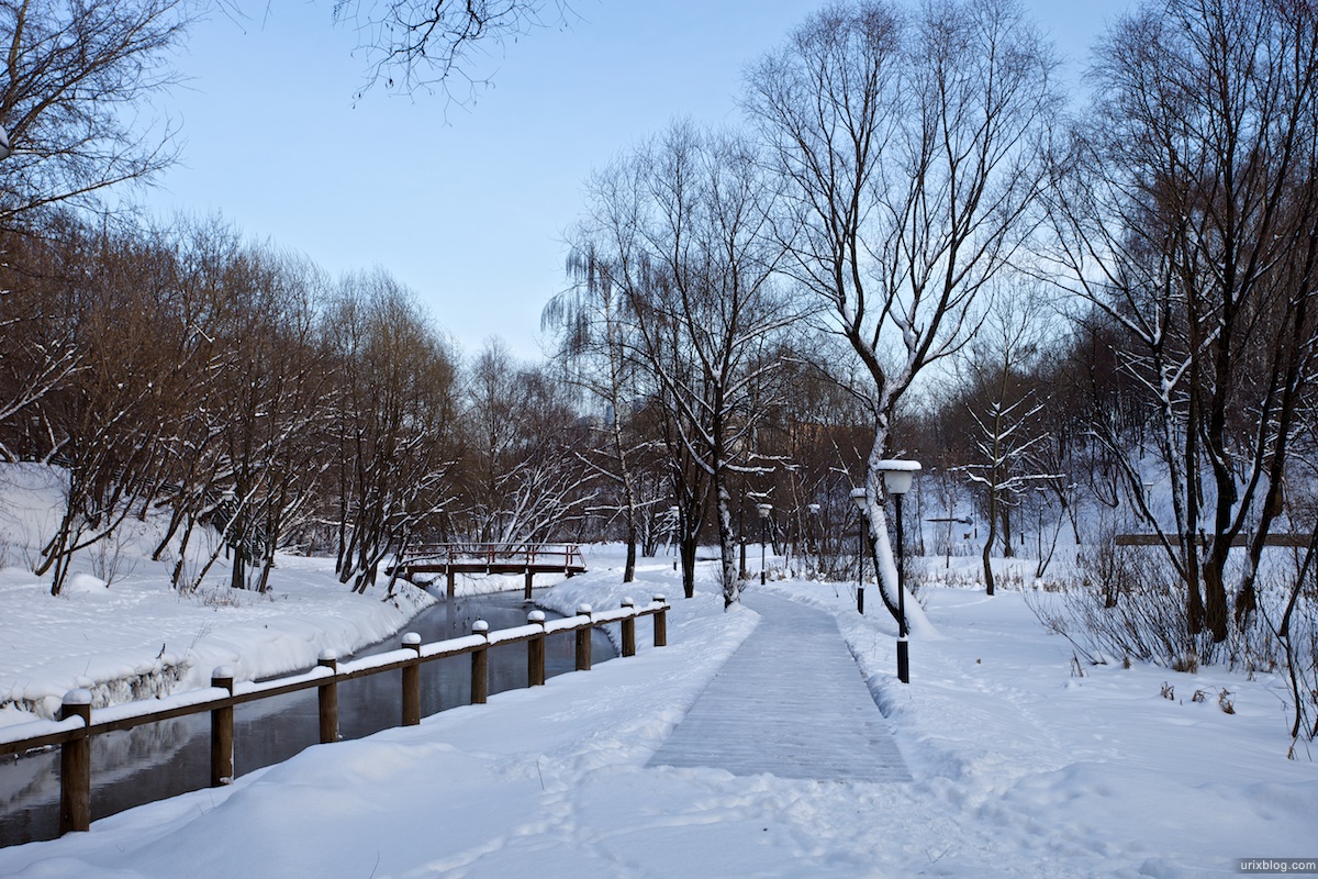 2010 Отрадное зима снег река парк Москва