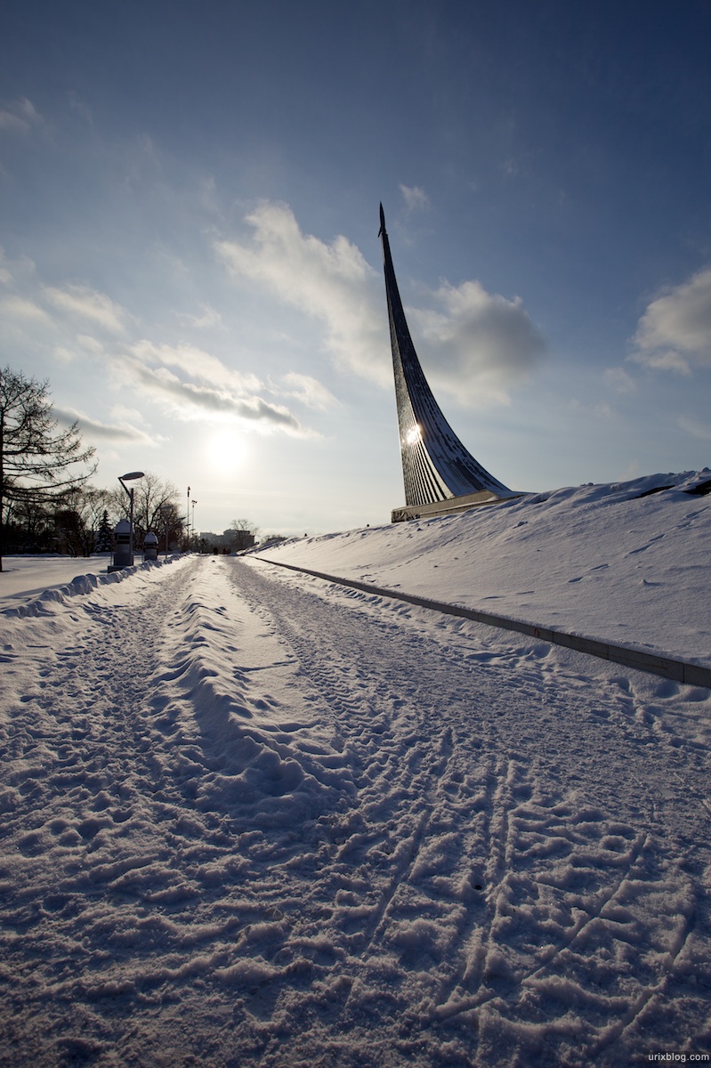 2010 ВДНХ Москва музей космонавтики зима снег