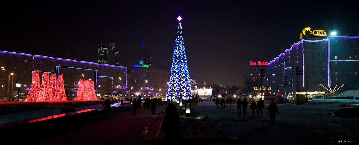 2010 Ёлка на Парке Победы зима снег, Москва