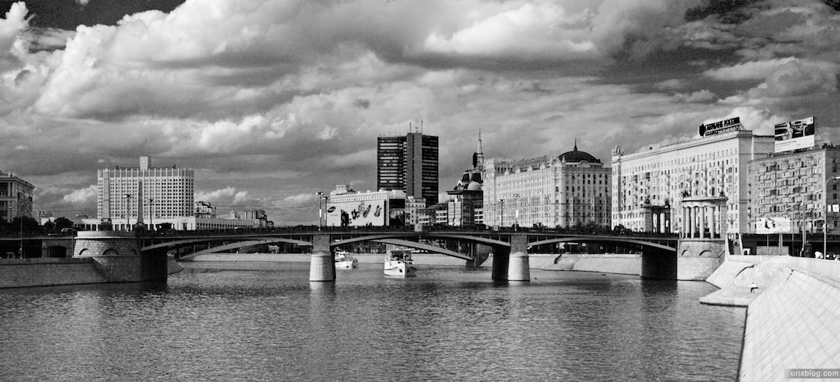 2010 Москва Moscow Киевский мост река дорога