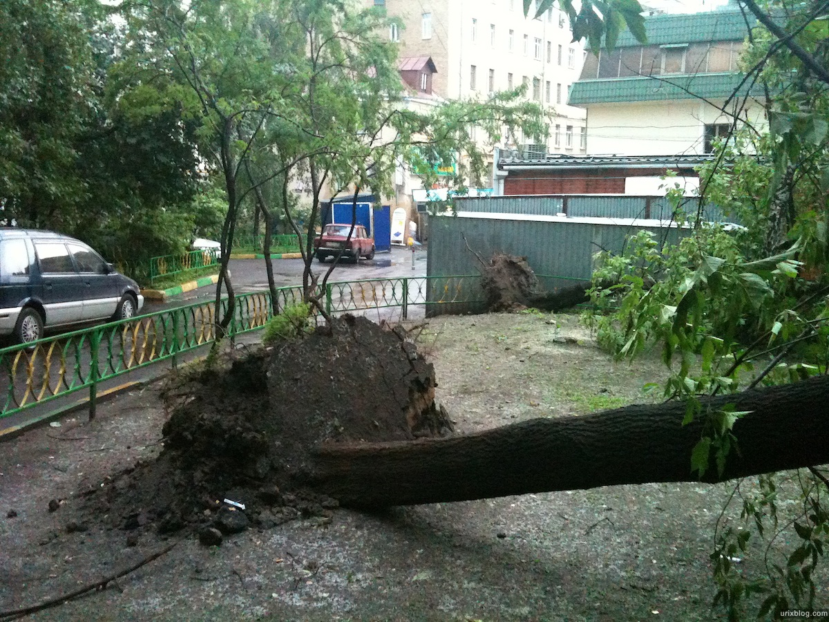2010 Москва Moscow последствия урагана