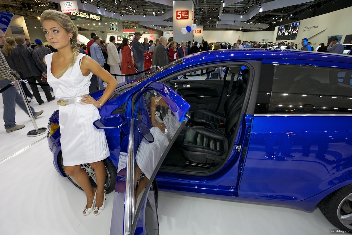 2010, Москва, машины, Московский Международный Автомобильный Салон, ММАС, Крокус Экспо, Россия, девушка, модель