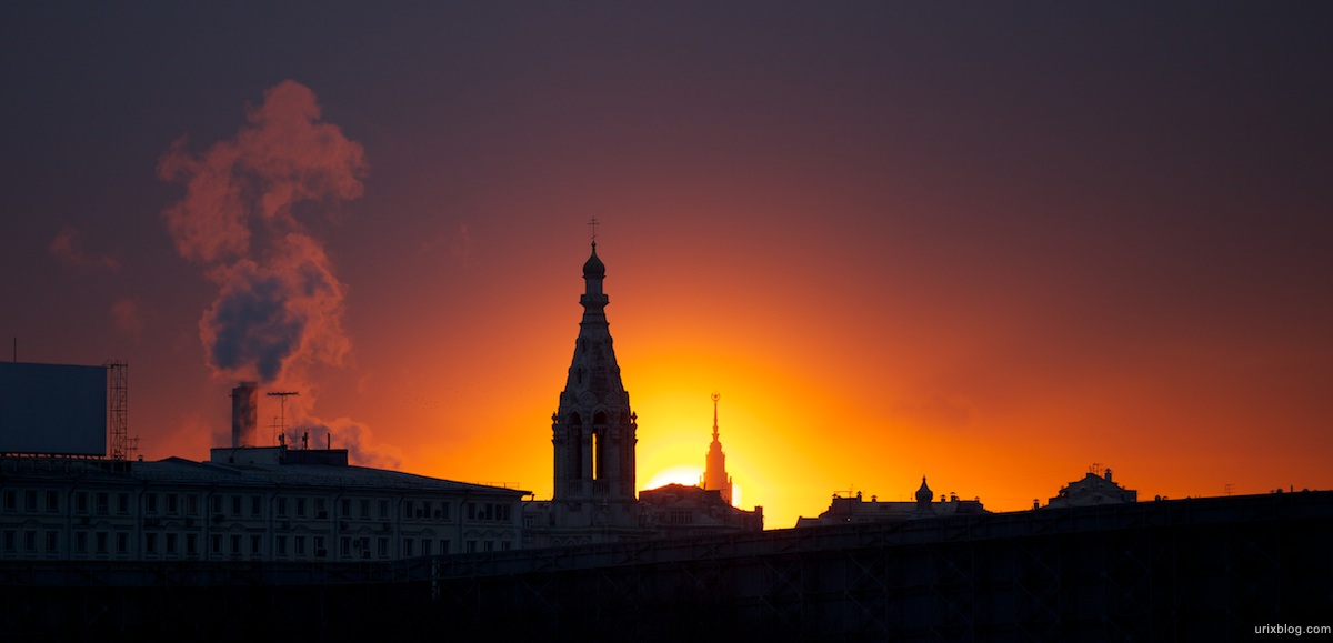 2010 Sunset Moscow, закат солнца вечер Москва