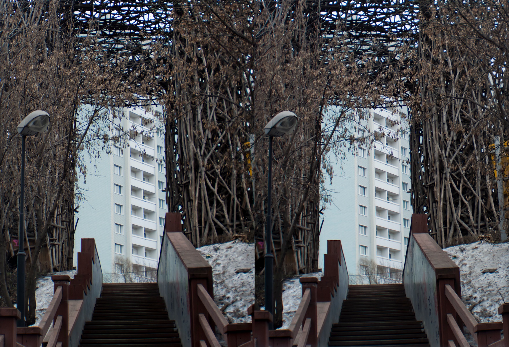 2011 стерео stereo Otradnoe park, Отрадное, Shot with Loreo 3D lens In A Cap and Canon 5D mark 2