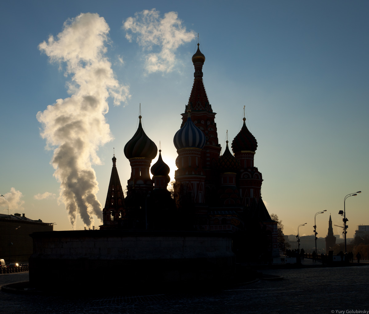 Красная площадь, Москва, утро, Россия, мороз, 2011