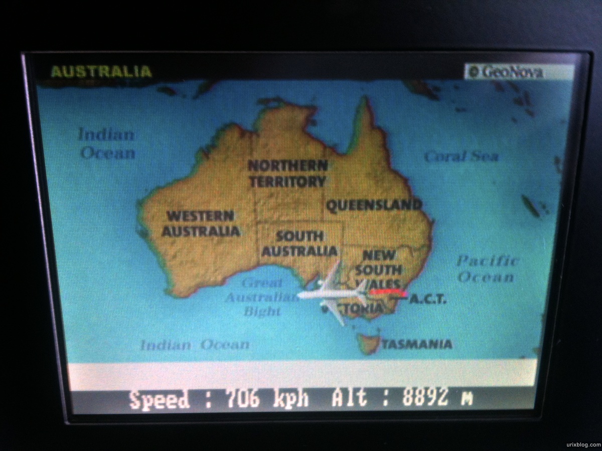 2010 перелёт из Сиднея в Аделаиду, South Australia