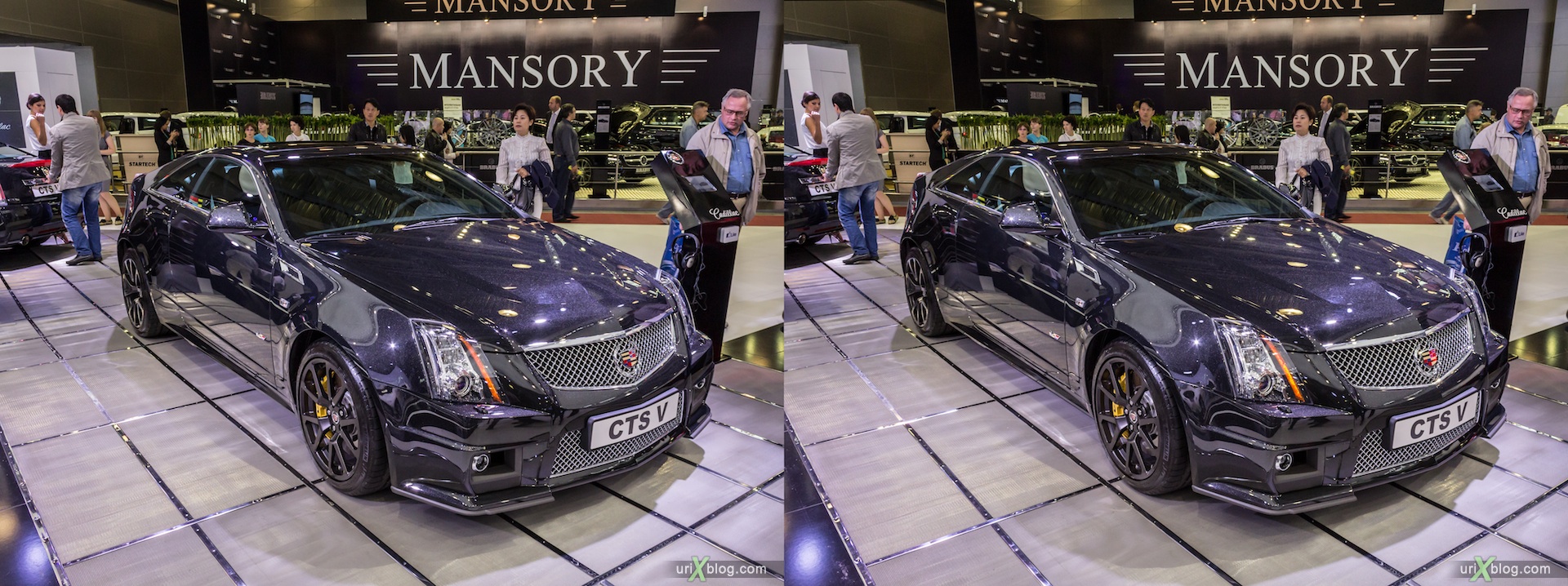 2012, Cadillac CTS V, Moscow International Automobile Salon, auto show, 3D, stereo pair, cross-eyed, crossview
