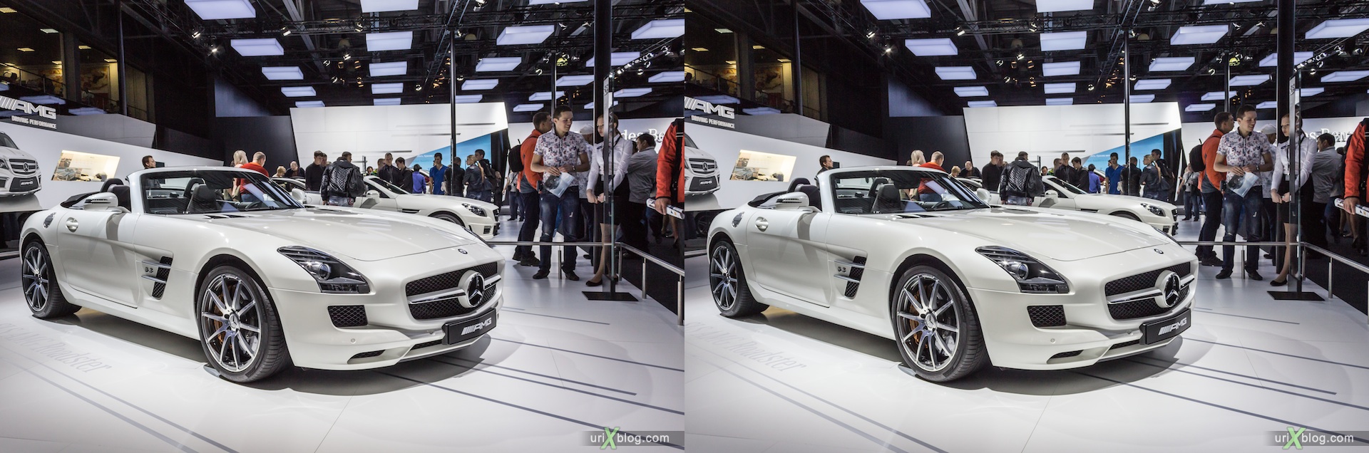 2012, Mercedes Benz AMG, Moscow International Automobile Salon, auto show, 3D, stereo pair, cross-eyed, crossview