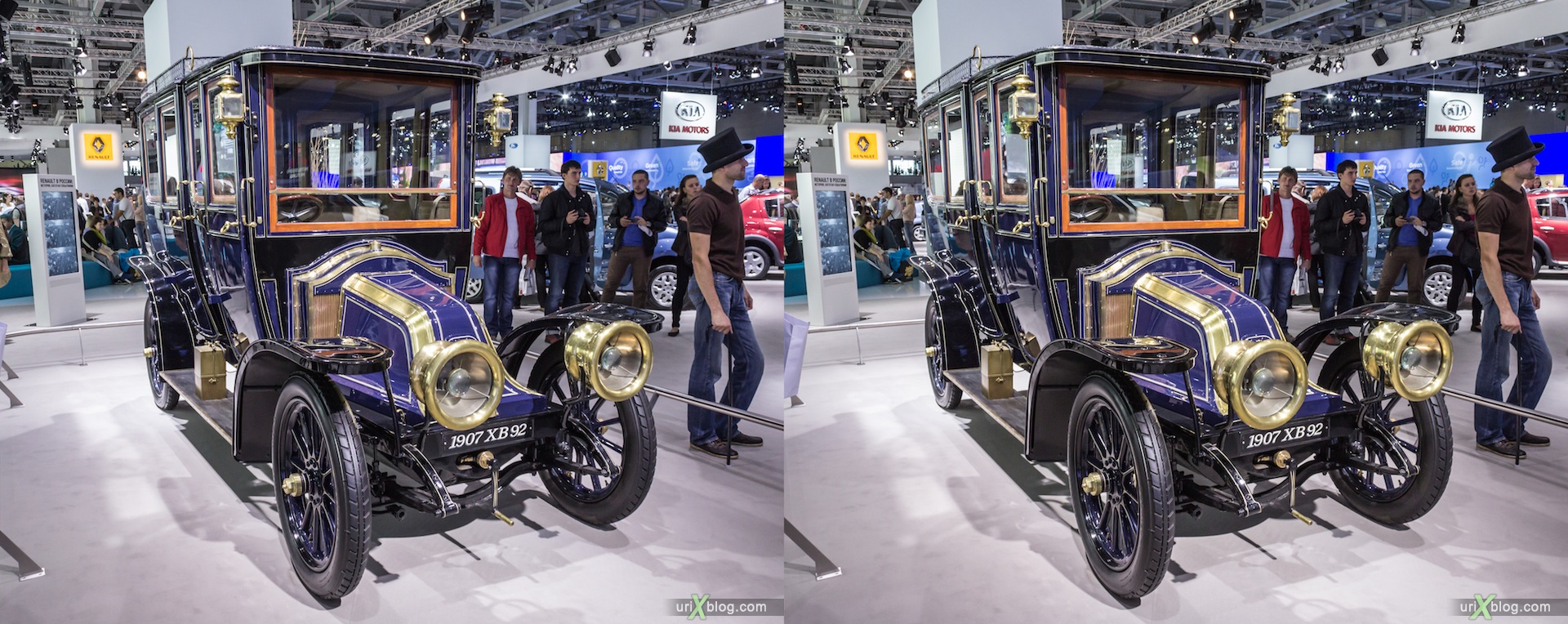 2012, Renault 1907 XB92, Moscow International Automobile Salon, auto show, 3D, stereo pair, cross-eyed, crossview