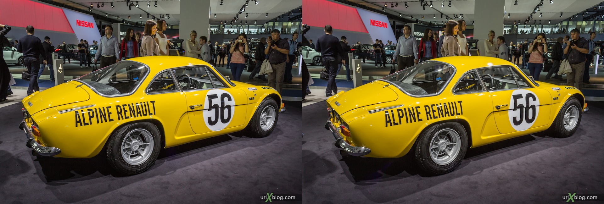 2012, Alpine Renault, Moscow International Automobile Salon, auto show, 3D, stereo pair, cross-eyed, crossview