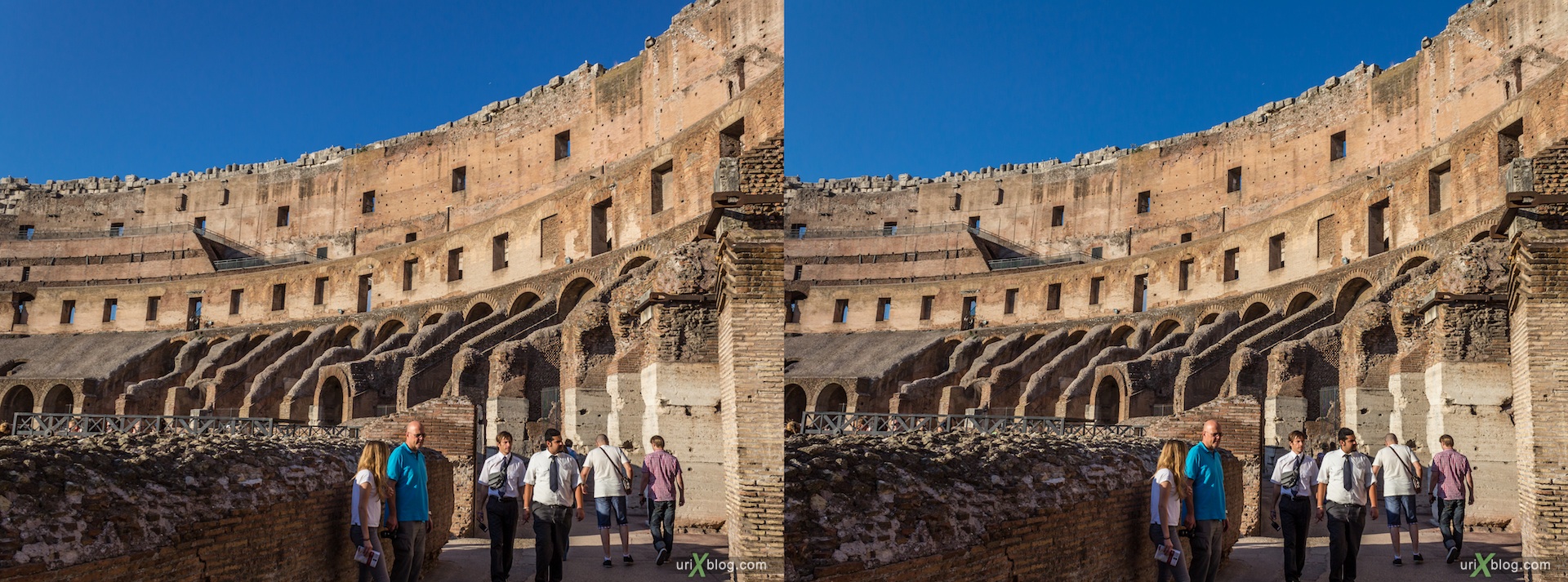 2012, Колизей, Рим, Италия, 3D, перекрёстные стереопары, стерео, стереопара, стереопары