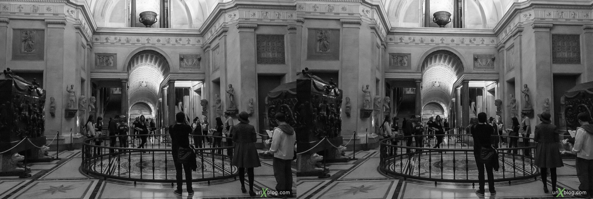 2012, музей, Ватикан, Рим, Италия, 3D, перекрёстные стереопары, стерео, стереопара, стереопары