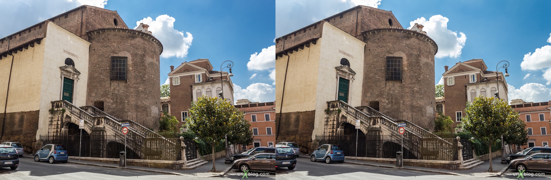 2012, church San Martino ai Monti, titolo Equizio, Rome, Italy, cathedral, monastery, Christianity, Catholicism, 3D, stereo pair, cross-eyed, crossview, cross view stereo pair