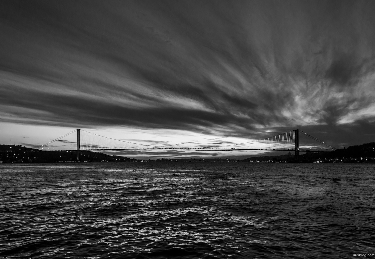 2013, мост, Босфор, Босфорский пролив, Стамбул, Турция, море, корабли, зима