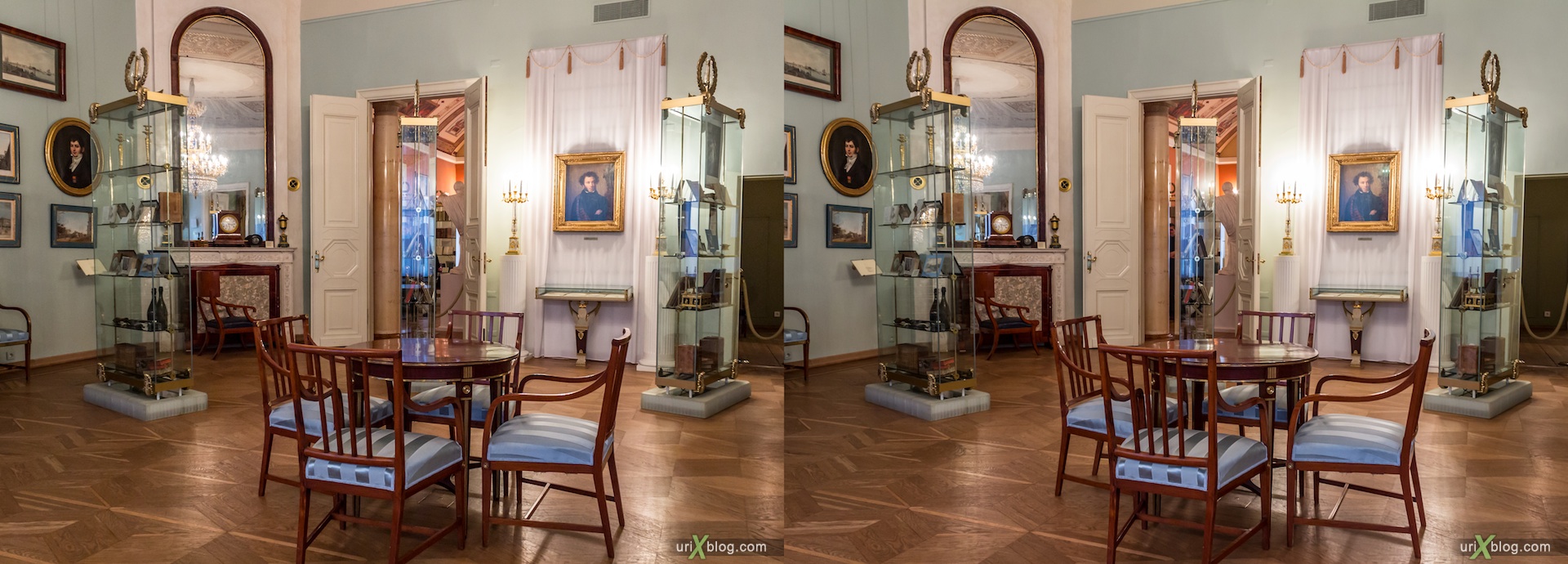 2013, Pushkin museum, estate of Khrushchev-Seleznyov, Moscow, Russia, 3D, stereo pair, cross-eyed, crossview, cross view stereo pair