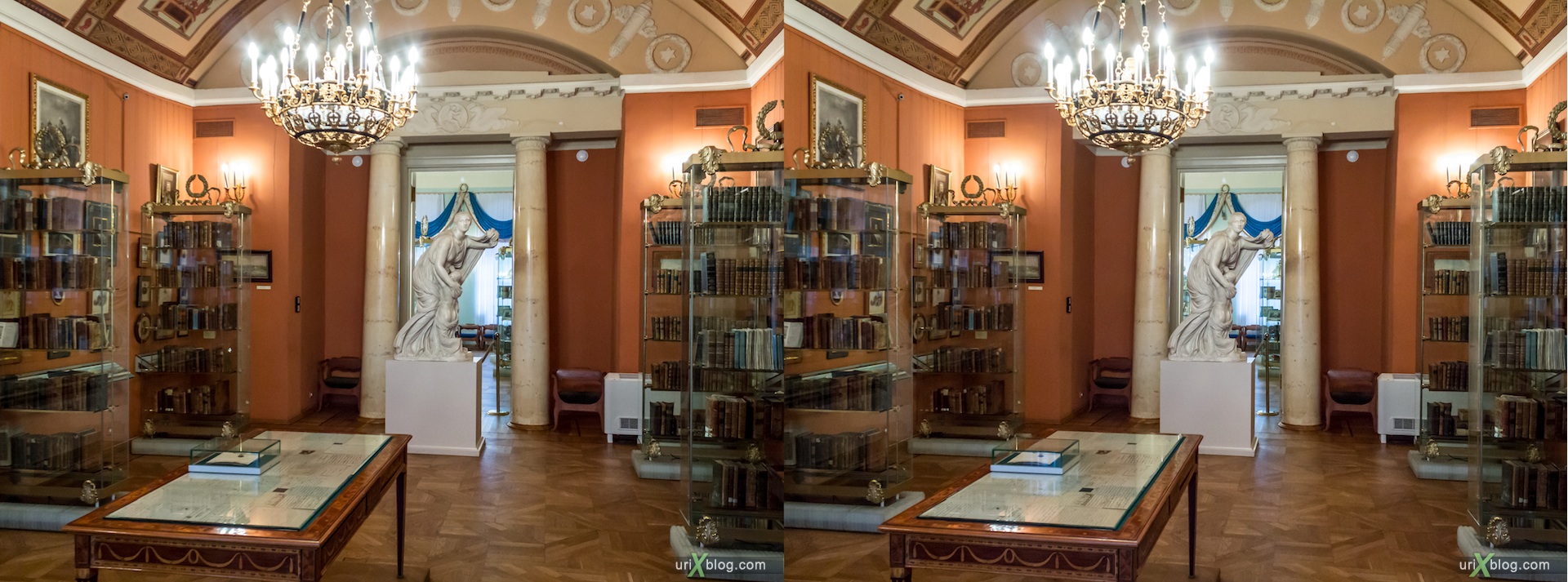 2013, Pushkin museum, estate of Khrushchev-Seleznyov, Moscow, Russia, 3D, stereo pair, cross-eyed, crossview, cross view stereo pair