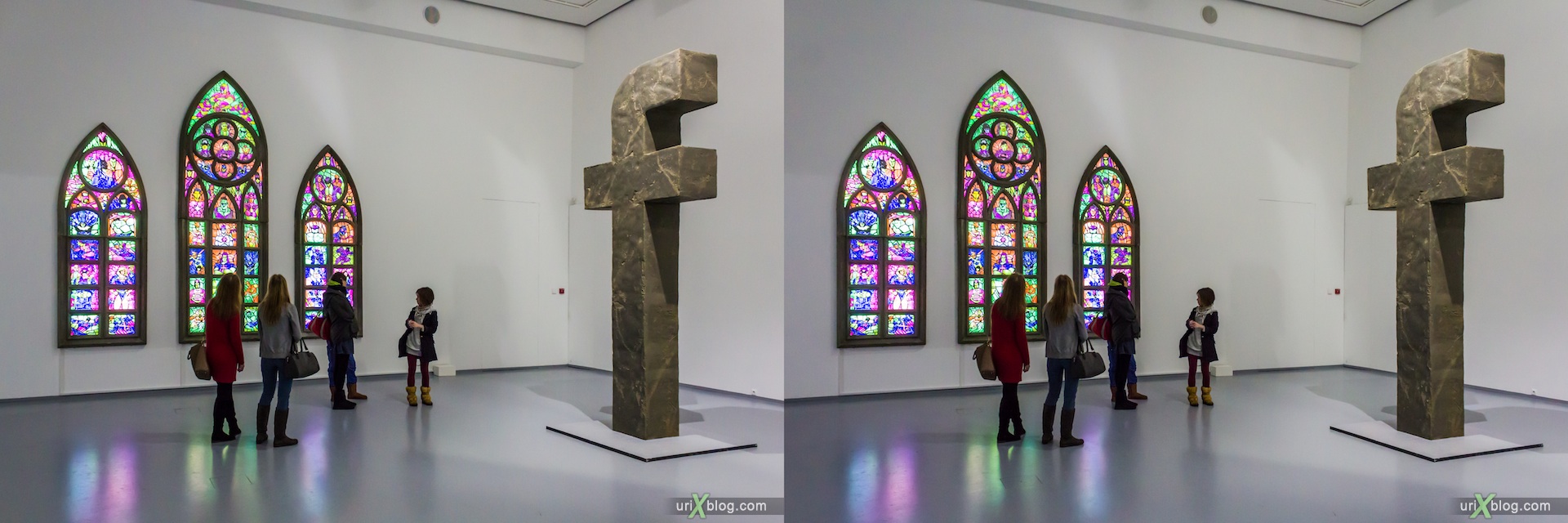 2013, facebook, Multimedia Art Museum, Moscow, Russia, statue, sculpture, exhibition, 3D, stereo pair, cross-eyed, crossview, cross view stereo pair