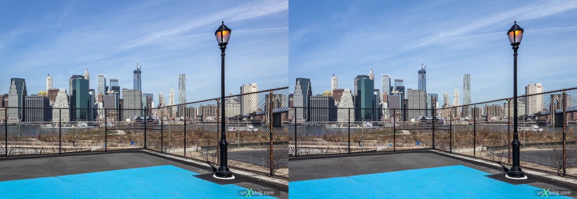 2013, Squibb park, Brooklyn, NYC, New York City, USA, 3D, stereo pair, cross-eyed, crossview, cross view stereo pair, stereoscopic