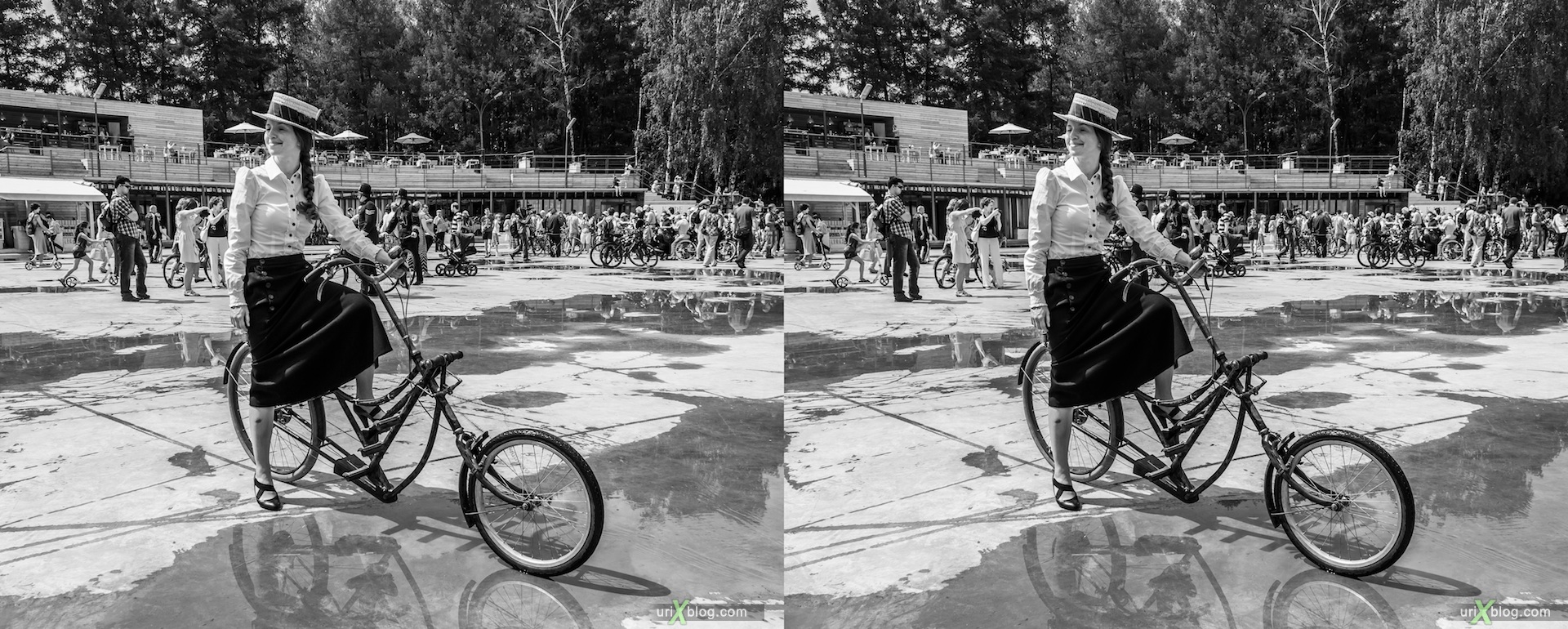 2013, old, ancient, bikes, bicycles, exhibition, rally, Moscow, Russia, 3D, stereo pair, cross-eyed, crossview, cross view stereo pair, stereoscopic