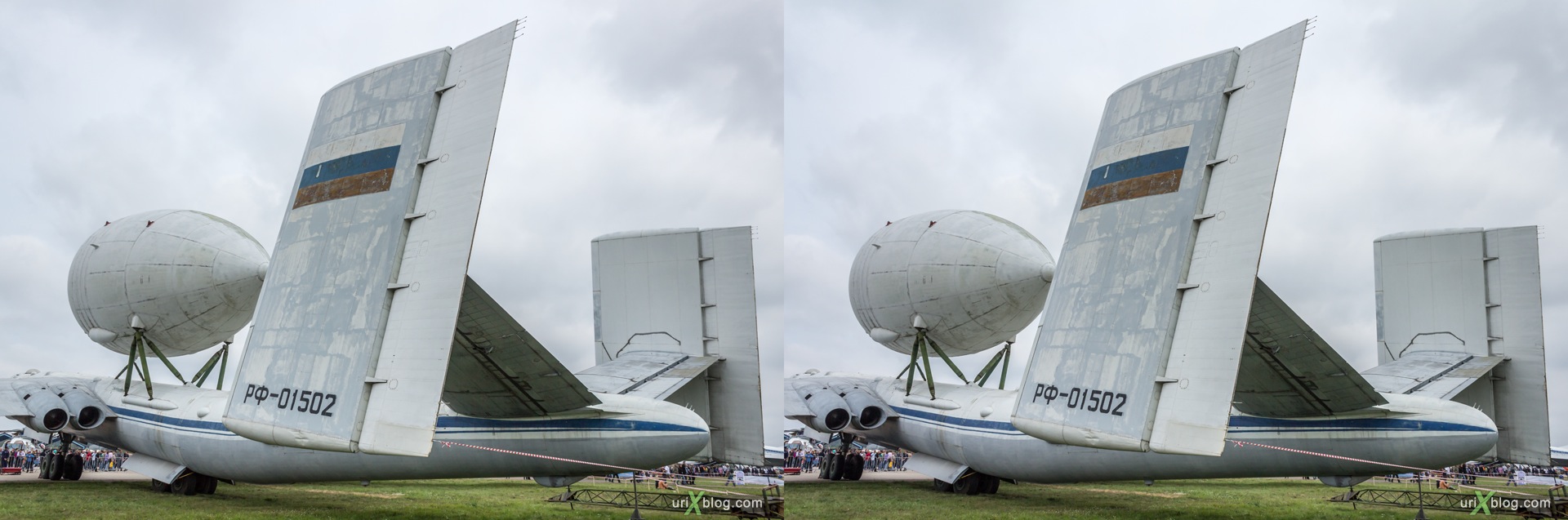 2013, VM-T Atlant, MAKS, International Aviation and Space Salon, Russia, Ramenskoye airfield, airplane, 3D, stereo pair, cross-eyed, crossview, cross view stereo pair, stereoscopic