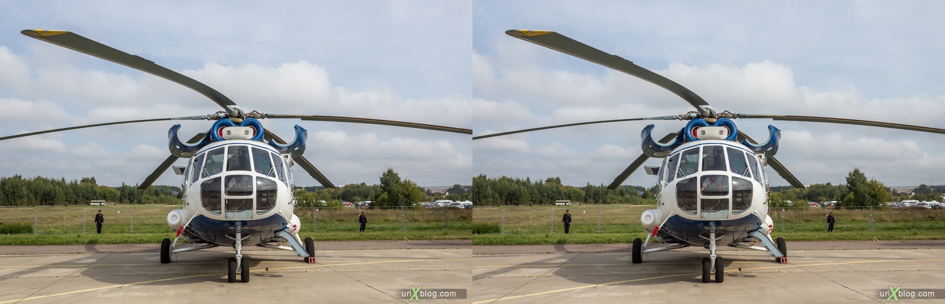 2013, MAKS, International Aviation and Space Salon, Russia, Ramenskoye airfield, Mi-8MSB, helicopter, 3D, stereo pair, cross-eyed, crossview, cross view stereo pair, stereoscopic