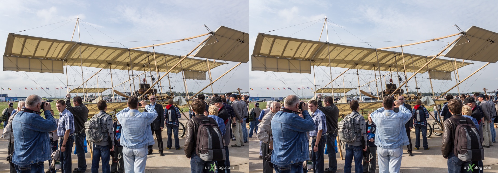 2013, old ancient airplane, MAKS, International Aviation and Space Salon, Russia, Ramenskoye airfield, airplane, 3D, stereo pair, cross-eyed, crossview, cross view stereo pair, stereoscopic