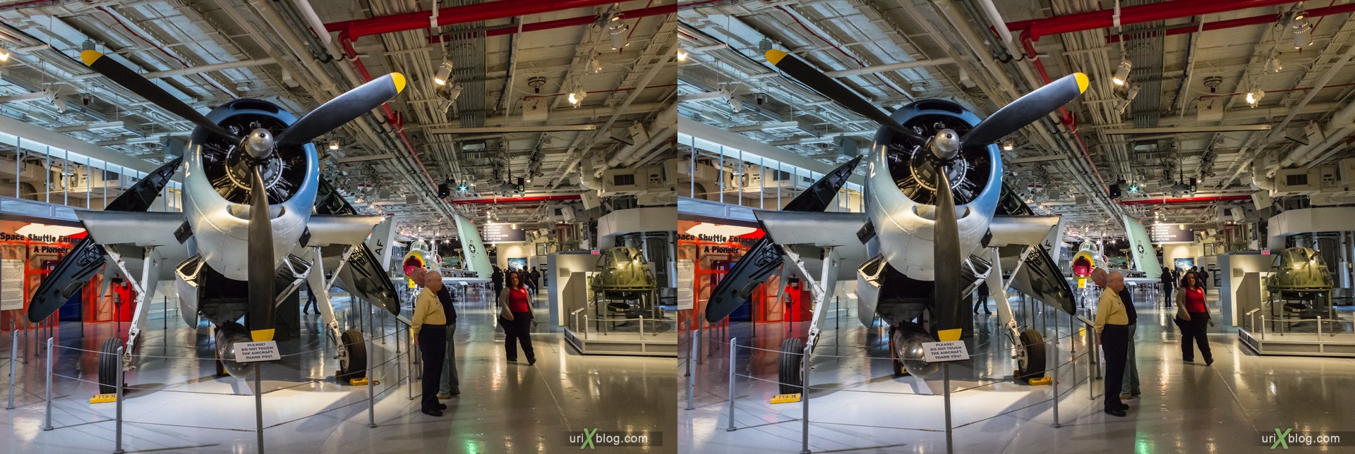 2013, USA, NYC, New York, aircraft carrier Intrepid museum, TBM-3 Avenger, sea, air, space, ship, submarine, aircraft, airplane, helicopter, military, 3D, stereo pair, cross-eyed, crossview, cross view stereo pair, stereoscopic