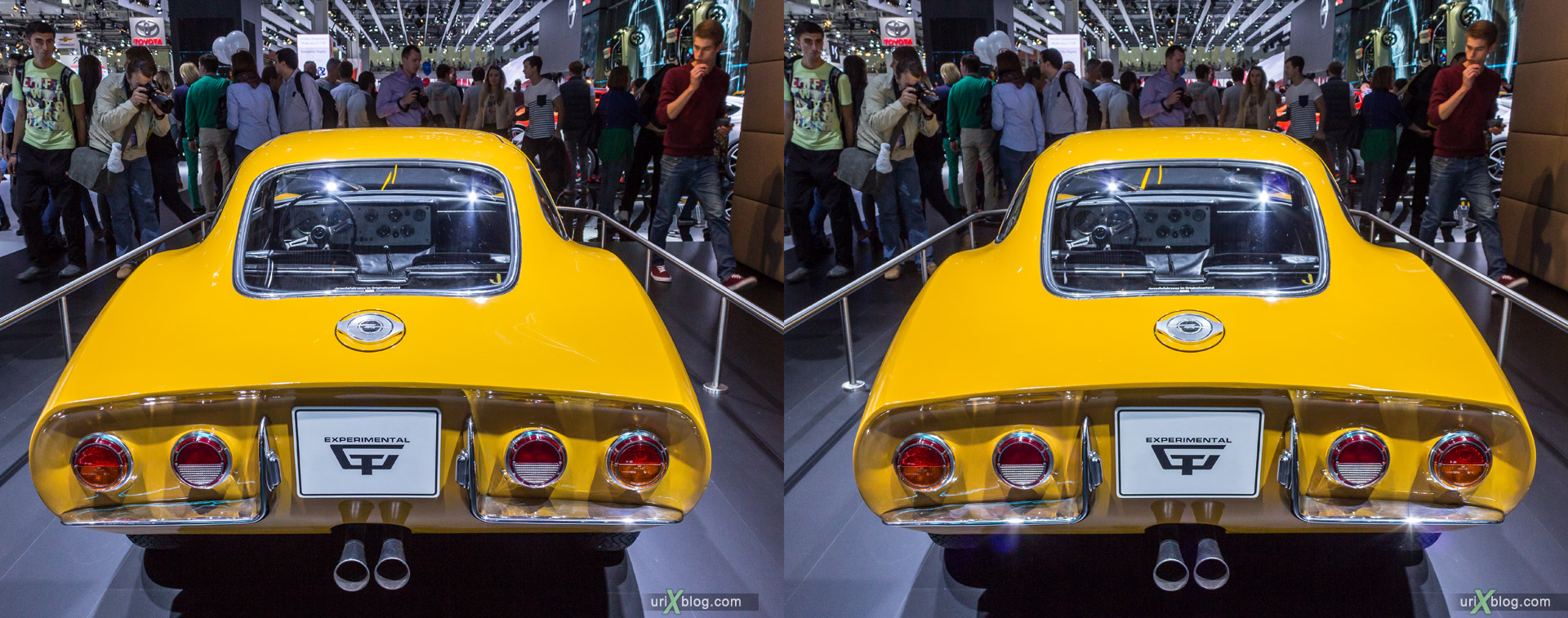 2014, Moscow International Automobile Salon, MIAS, Crocus Expo, Moscow, Russia, augest, 3D, stereo pair, cross-eyed, crossview, cross view stereo pair, stereoscopic