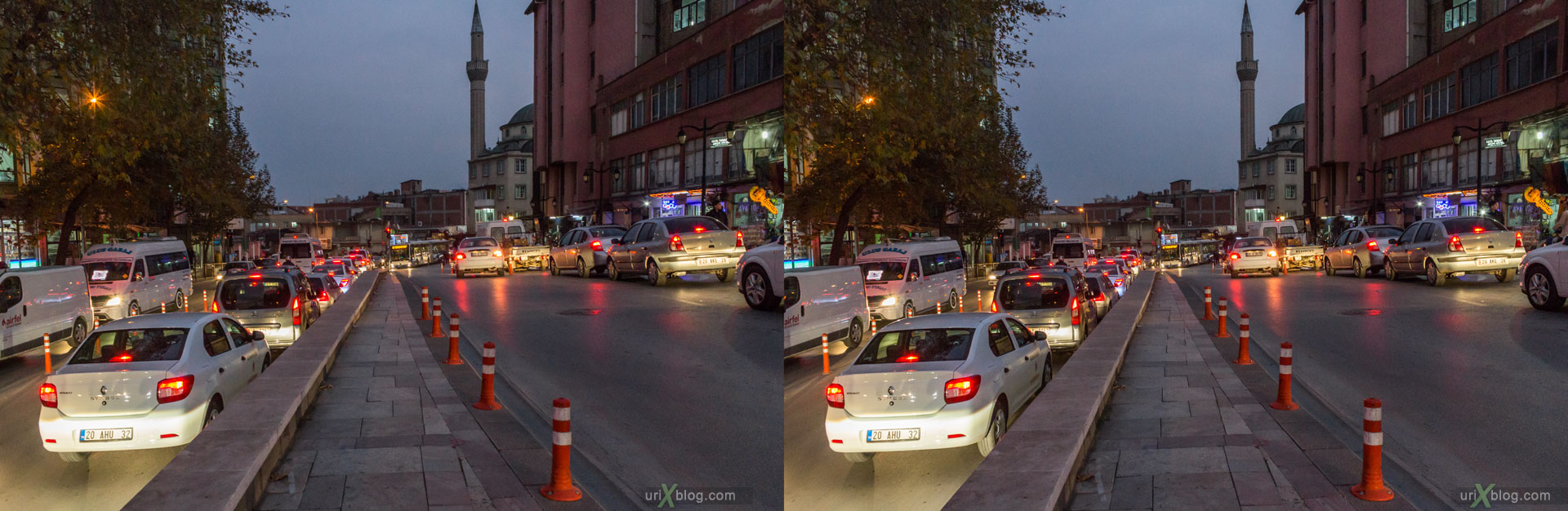 Дэнизли, Денизли, Турция, город, 3D, перекрёстная стереопара, стерео, стереопара, 2014