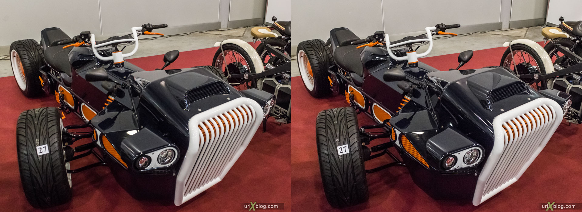 Moto park, exhibition, Crocus Expo, Moscow, Russia, 3D, stereo pair, cross-eyed, crossview, cross view stereo pair, stereoscopic, 2015