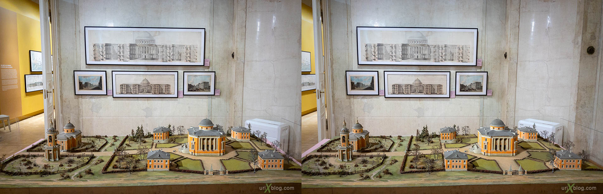 Petrovskoe-Knyazhischevo estate, museum, architecture museum, Moscow, Russia, 3D, stereo pair, cross-eyed, crossview, cross view stereo pair, stereoscopic, 2018