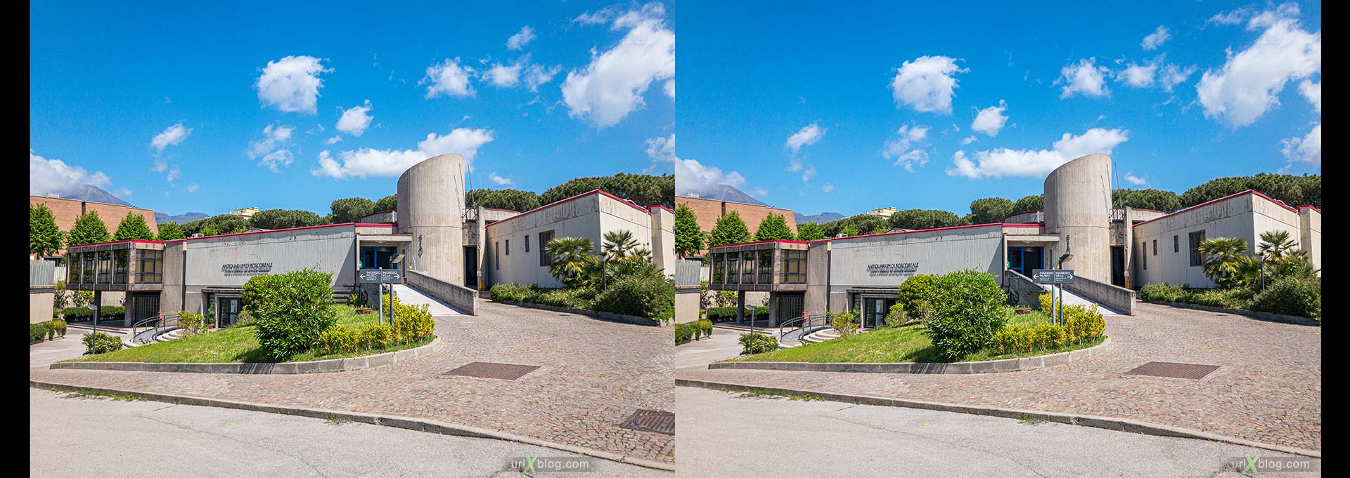 Археологический музей Боскореале, вилла Регина, Боскореале, Помпеи, Италия, 3D, перекрёстная стереопара, стерео, стереопара