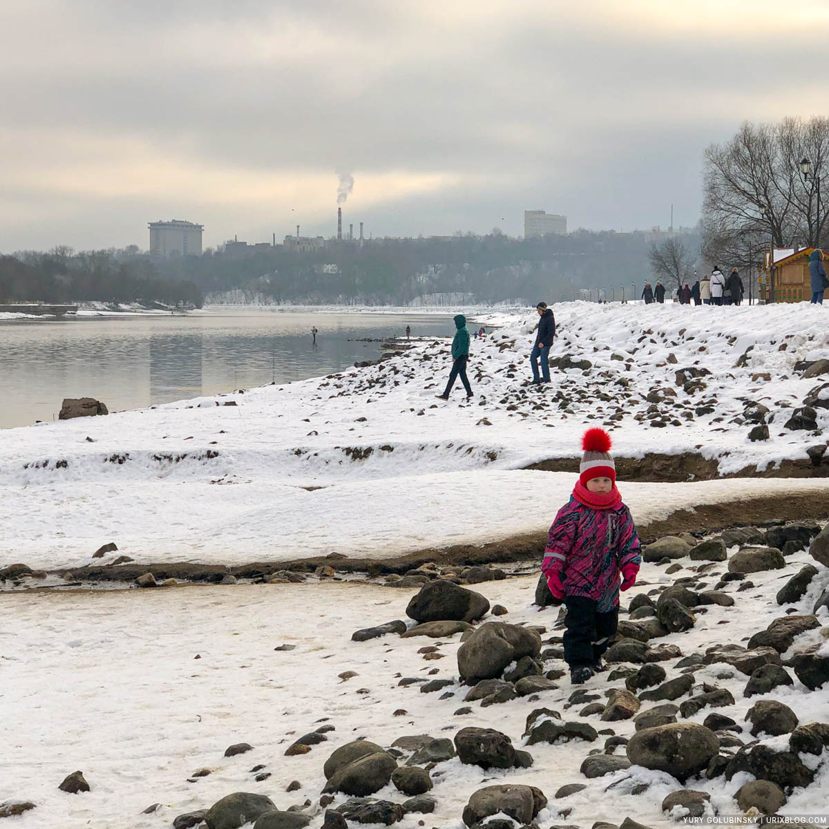 парк Коломенское, Москва река, Москва, Россия, 2020