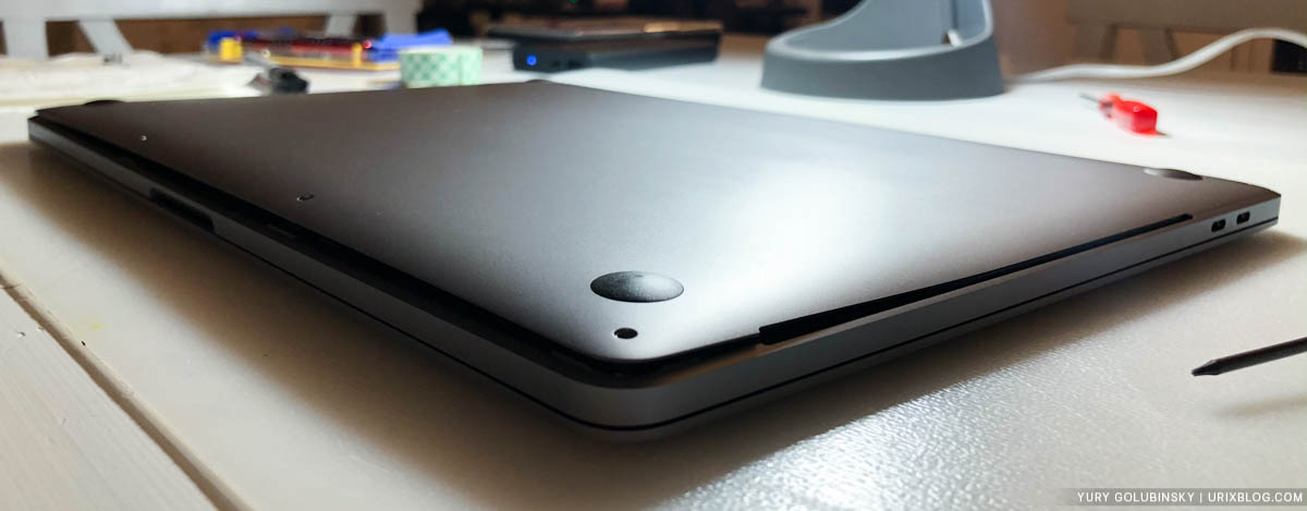 макбук, MacBook Pro 2018 15, аккумулятор, надулся, вздулся, батарея, ремонт