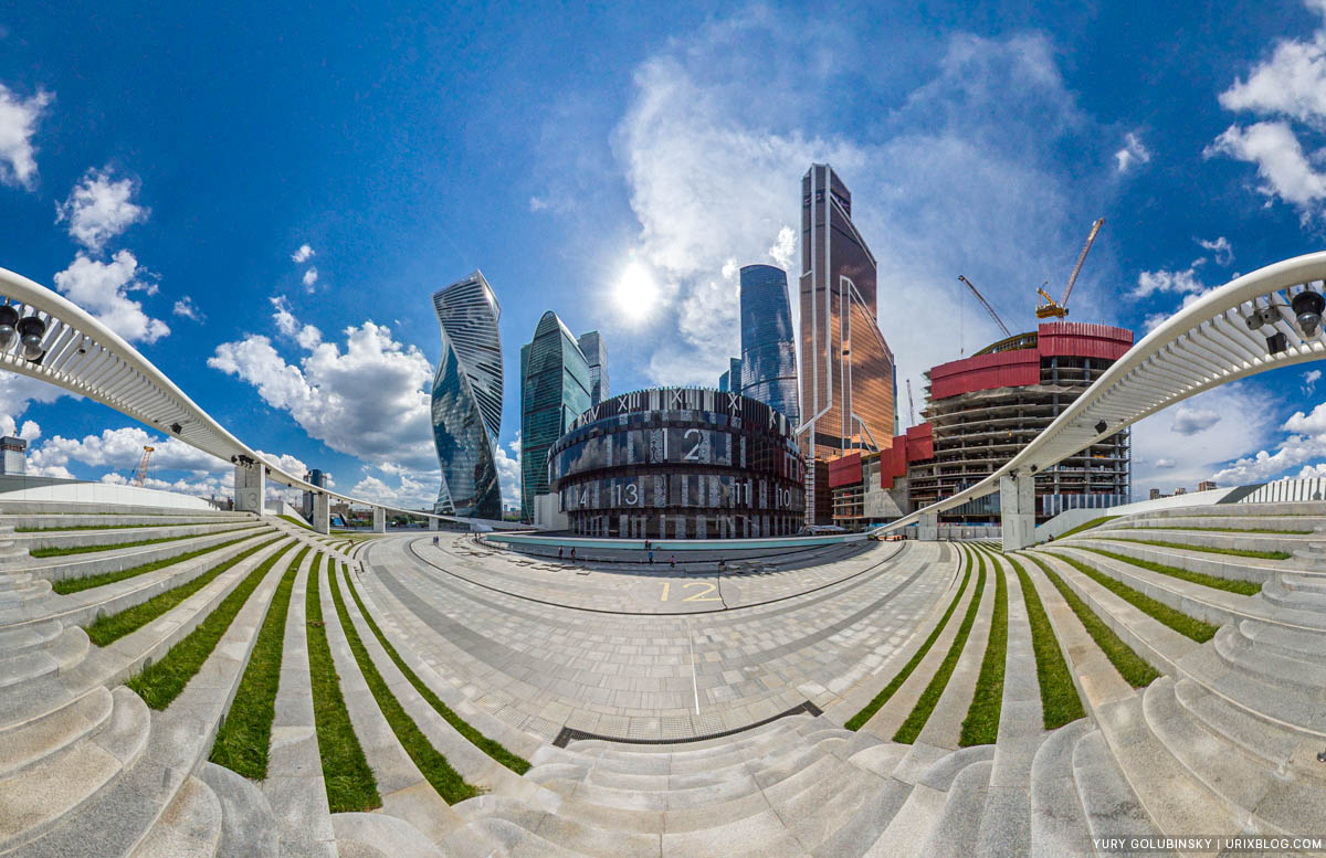 City, Moscow, Russia, panorama, Insta360 One X