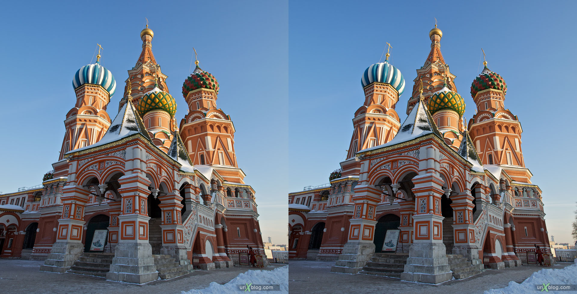 Right-Left stereo pair source source, St. Basil's Cathedral, Moscow, Russia