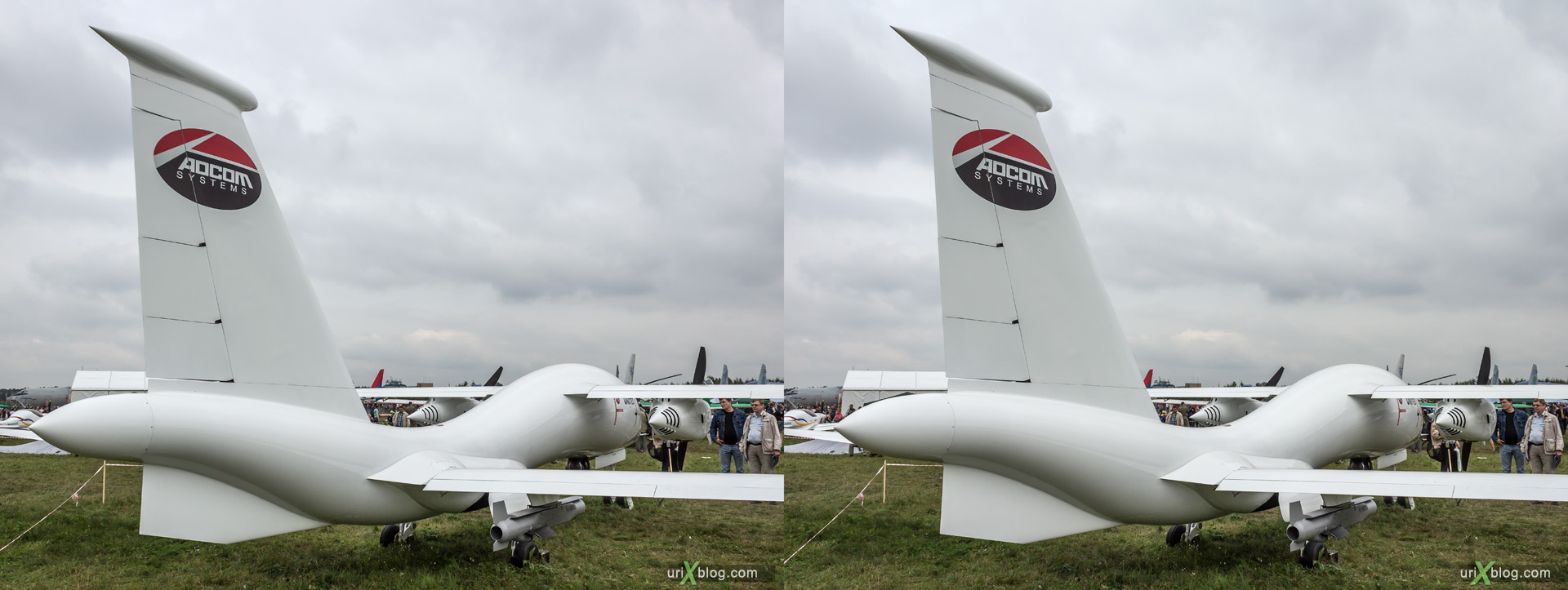 MAKS, 2013, 3D, CrossView, stereoscopic, UAV, airplane, Russia